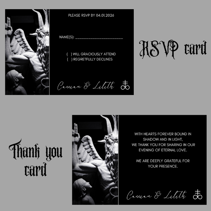 Invitation Digital Templates: Baphomet