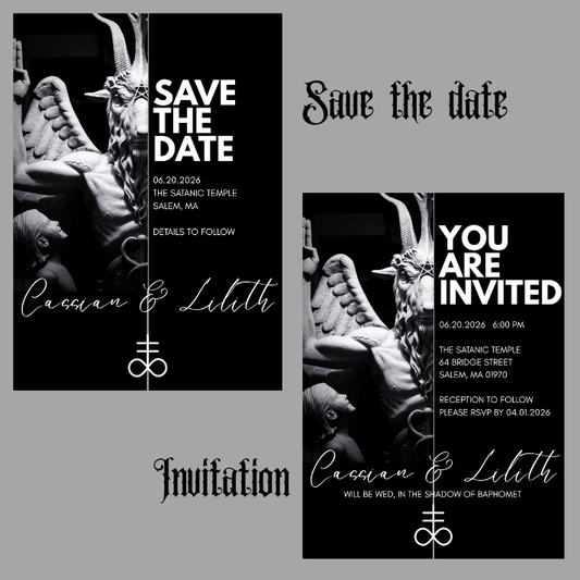 Invitation Digital Templates: Baphomet