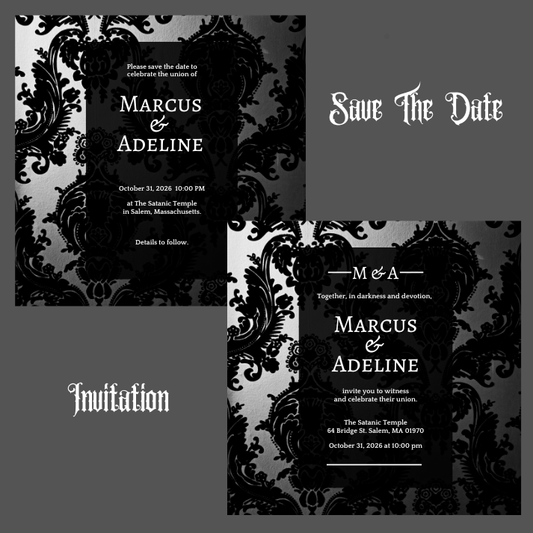 Invitation Digital Templates: Black TST Wallpaper